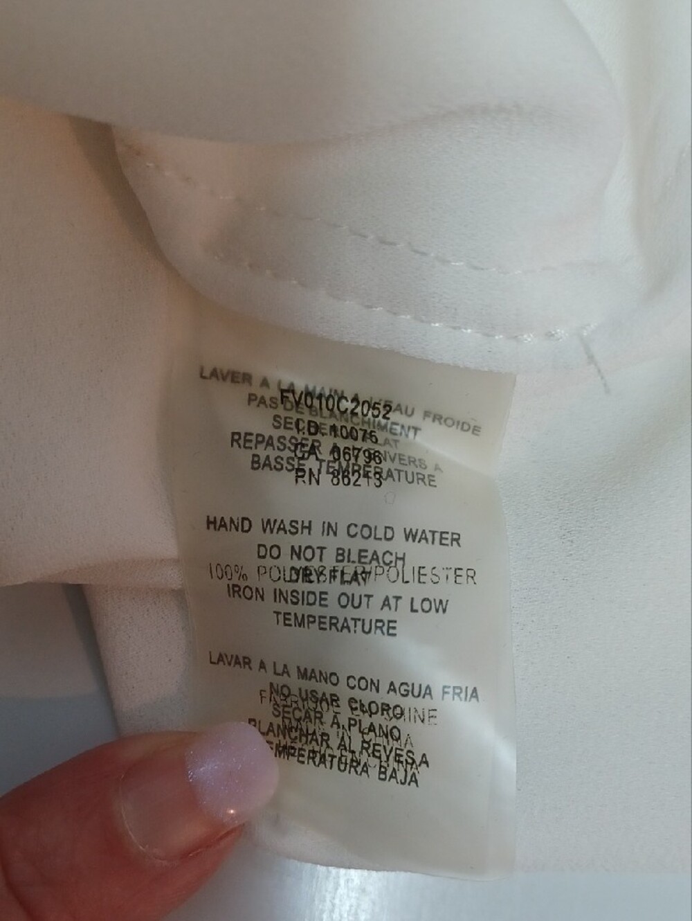 Tristan Cream Blouse with Pink Embroidered Collar - Picture 6 of 9